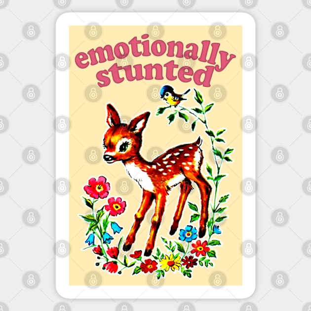 Emotionally Stunted  / Existentialist Meme Design Sticker by DankFutura